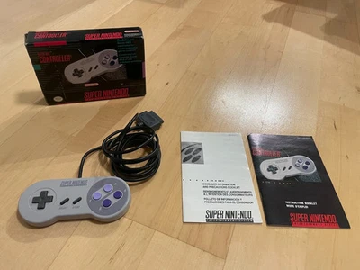 OEM Original SNES Controller Super Nintendo In Box With Manual - Image 1 of 4