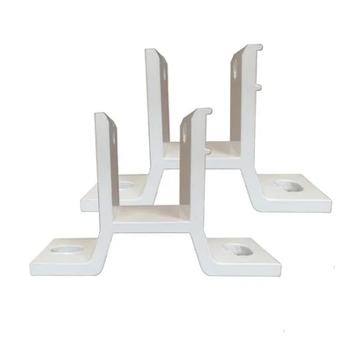 Replacement Wall Mounting Bracket for Retractable Awnings-White Lot of 2 - Image 1 of 4