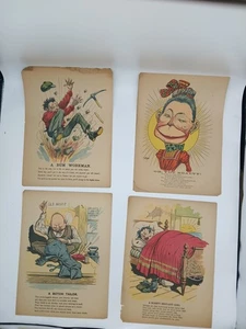 4 Essige Valentinstag Gesicht, Po, Schönheit, Schneider, SleepyMid-1800's - Bild 1 von 5