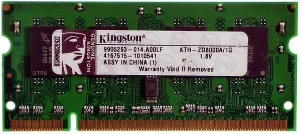 Kingston 1GB 667MHZ SODIMM (KTH-ZD8000A/1G) - Image 1 of 1