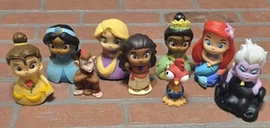 Disney Princess Bath Time Toy Lot Of 9- Belle, Ariel, Ursula, Jasmine, Rapunzel. - Picture 1 of 5