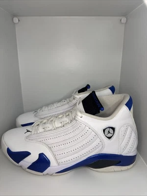 Nike Air Jordan 14 Hyper Royal 487471-104 para hombre 10,5 sin plantilla sin caja usadas Foto 1 de 4