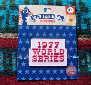 Official MLB 1977 World Series Patch Los Angeles Dodgers vs New York Yankees - Picture 1 of 1