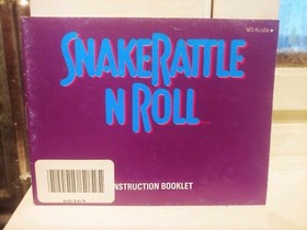 SNAKE RATTLE N ROLL Nintendo NES Game Original 1990 Instruction Manual Booklet