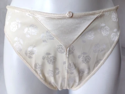 Hermosa Lencería Berlei B453 Patrón Floral Satinado Calzoncillos Bragas Talla M o L Foto 1 de 4