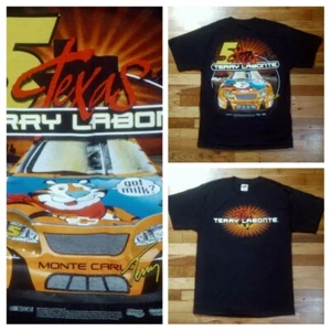 Camiseta vintage Frosted Flakes Terry LaBonte Nascar Texas Tony Tiger Chevy - Imagen 1 de 5