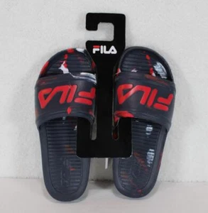 Sandalias deportivas Fila elegantes deslizables sin cordones para niños azul mármol rojo juvenil 1 - Imagen 1 de 3
