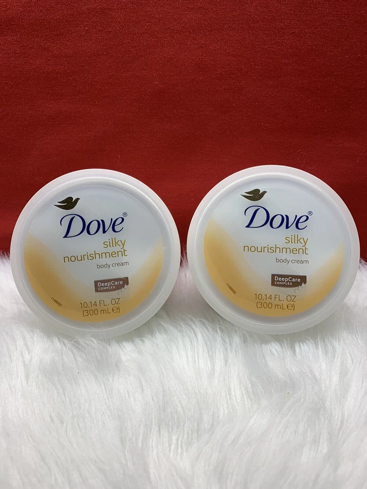 Dove Silky Nourishment Body Cream Moisturizer 300 Ml & 10 Oz