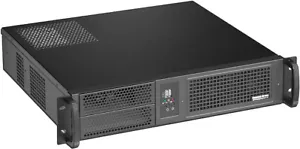 2U (Micro-ATX / ITX)(2x5.25"+ 2x HDDs Bay)(Rackmount Chassis)(D:14.96" Case) NEW - Picture 1 of 11