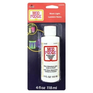 PLAID MOD PODGE BLACK LIGHT BLUE 4OZ 118ml Sealer Finish Top Coat Glue - Picture 1 of 1
