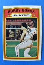 1972 Topps - Bobby Bonds In Action #712 - San Francisco Giants EX HIGH NUMBER