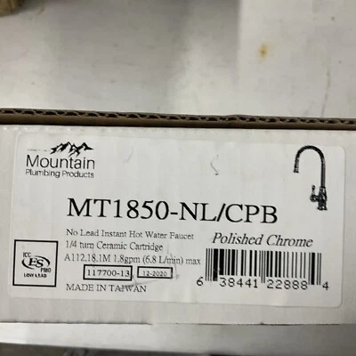 Mountain Plumbing MT1850-NL/CPB Hot Water Dispenser - Polished Chrome - Image 1 of 4