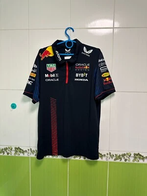 Red Bull Racing F1 Men's 2023 Team Polo Shirt- Navy Men’s Size Large - Image 1 of 4