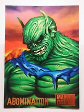 DC Comics 1995 Tarjeta B5 versus marvel legends #29 Villain Abomination