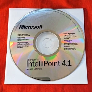 Microsoft IntelliPoint 4.1 Mouse Driver Device Software CD-ROM Multi-Language - Photo 1/2
