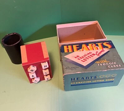 Parker Brothers Hearts An Exciting Letter Game Copyright 1914 - Image 1 of 4