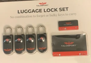 Keyless TSA Approved Luggage Locks with Lifetime Card Keys & No Combo - Bild 1 von 1