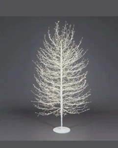 Albero natalizio faggio con base Bianca  h1,80  bianco caldo 2000 led - Imagen 1 de 1