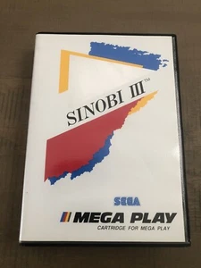 Shinobi III Return of Ninja Master Arcade Sega Mega Play Authentic Case & Insert - Picture 1 of 4