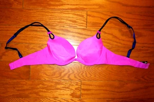 VINTAGE 32B ❤️ SEXY LITTLE THINGS VICTORIA'S SECRET ❤️ PUSH UP SATIN ❤️ BRA PADS - Picture 1 of 5