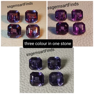 Alejandrita Forma Octágono Facetado Multicolor Cambiante Piedra Alejandrita Suelta - Imagen 1 de 13
