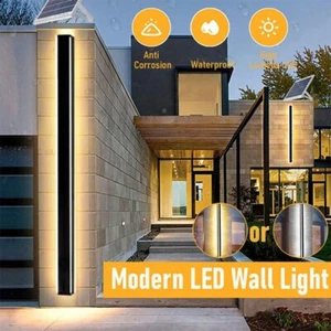 LED Wall Light Sconce Waterproof Outdoor Modern Lamp Exterior Lights Long Strip - Picture 1 of 24