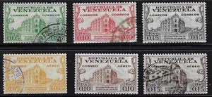 Venezuela: 1958; Scott 711-713+C671-C673, Used. EBV541 - Picture 1 of 2