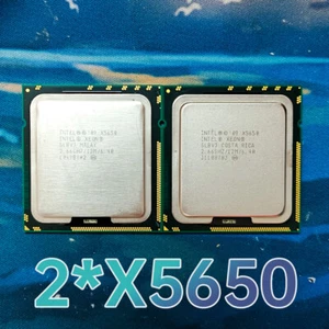 2PCS Intel Xeon X5650 SLBV3 2.66GHz 6Cores 95W LGA1366 CPU Processor - Picture 1 of 3