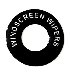 WINDSCREEN WIPERS - Lucas Toggle Switch Round Dash Tag Classic Car Kit Hot Rod - Picture 1 of 3