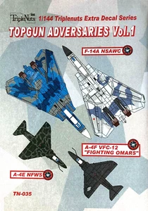 1/144 Decals : Topgun Adversaries Vol.1 [USN] #TN-035 : TRIPLE NUTS - Picture 1 of 2