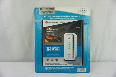 Cable Modem ARRIS SB6183 SURFBoard 16 x 4 686 Mbps DOCSIS 3.0  Black - Brand New - Image 1 of 4