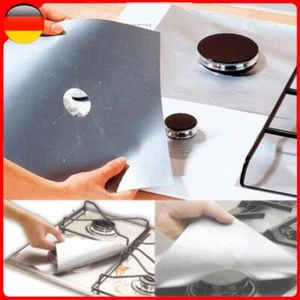 6Pcs Protezione Fornello a Gas Copertura Resistente al Calore Accessori Cucina (Argento) - Foto 1 di 8
