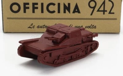 MODELLINO STATICO OFFICINA 942 FIAT L3/33 ANSALDO CARRO ARMATO 1933 ROSSO 1/76 - Immagine 1 di 4