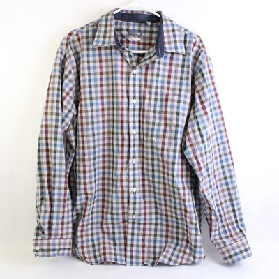 Van Heusen Corte Clásico Multicolor Vichy Botón-para Arriba Hombres Camisa XL - Imagen 1 de 4