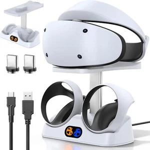 PS5 VR2 Charging Dock โ Fast Dual Controller & Headset Charger w/ LED - Picture 1 of 6