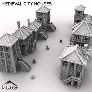 Maisons de ville médiévales - Fantaisie MDN Donjons et Dragons - Photo 1 sur 10