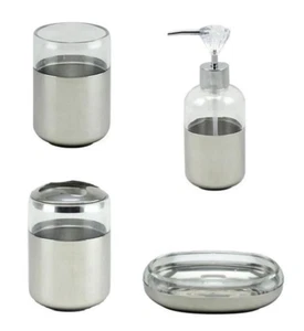 GAMA DIAMANTE COLECCIÓN BAÑO VASO CEPILLO DE DIENTES SOPORTE JABÓN PLATO - Imagen 1 de 9