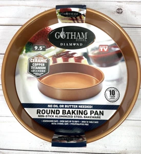 Gotham Steel Diamond 9.5" Round Baking Pan Nonstick Bakeware NEW - Picture 1 of 4