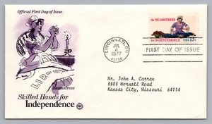 1977 Liberty First Day Cover FDC 13C The Seamstress for Independence Scott #1717 - Picture 1 of 2