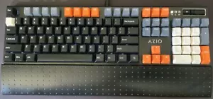 AZIO MGK1 RGB Gaming Keyboard for Computer or Laptop, Has Custom Numerical Keys. - Picture 1 of 2