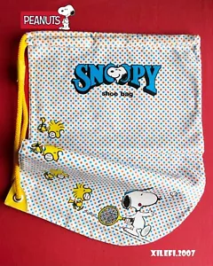 snoopy peanuts shoe bag vintage '80 originale nuova sacca scarpe nylon snoopy - Foto 1 di 7