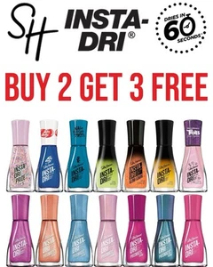 Sally Hansen Insta-Dri Nail Polish / Varnish - BUY ANY 2 GET ANY 3 FREE - Picture 1 of 39