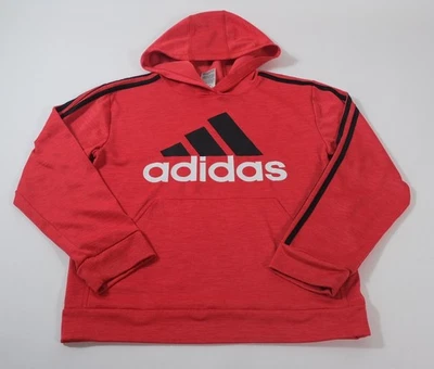 Pulôver com capuz Adidas masculino vermelho tamanho G - Imagem 1 de 4