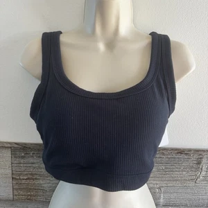 CRZ Yoga Ribbed Sports Bra – NWT True Navy, Medium | Stretchy Seamless Tank (C1) - Picture 1 of 9