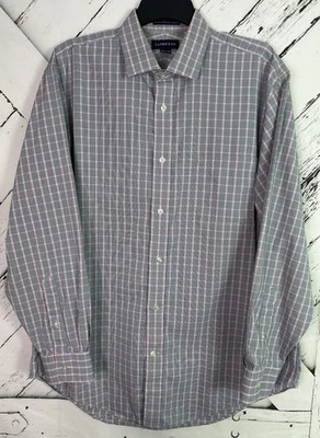 Camisa de Vestir Lands' End 16 1/2-34 Pinpoint Oxford Sin Hierro Supima Algodón Verde Hombres Foto 1 de 4