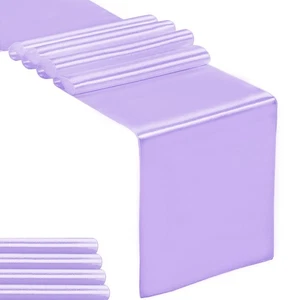 5er Pack Satin Tischläufer Lavendel 12 x 108 cm lang, Tischläufer für We... - Bild 1 von 7
