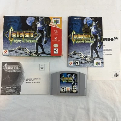Castlevania: Legacy of Darkness  (Nintendo N64) Authentic Complete in Box W Reg - Image 1 of 4