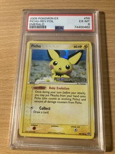 PSA 6 Pichu Reverse Foil Emerald 2005 Pokemon - Bild 1 von 2