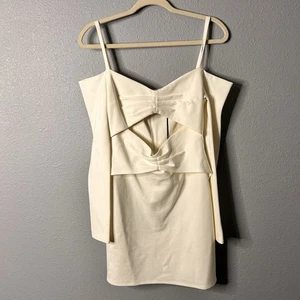 Alexis Damen Madine Cut Out Langarm Minikleid in Weiß Größe Medium Neu mit Etikett - Bild 1 von 7