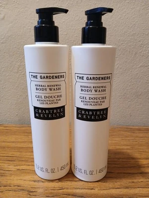 2 Crabtree & Evelyn Gardeners Body Wash 15.2 Oz Each Fresh Herbal Renewal  - Image 1 of 3